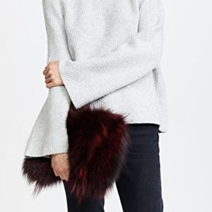 Jocelyn Genuine Fox Fur Clutch NWT